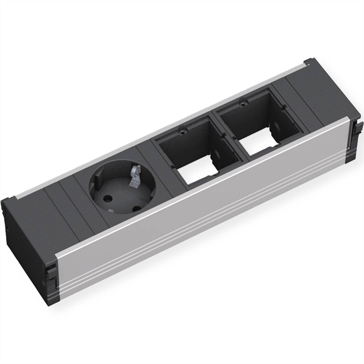 BACHMANN CONI 1x Schutzkontakt 2x ABD Steckdosenleisten Einbau-Anschlussfelder