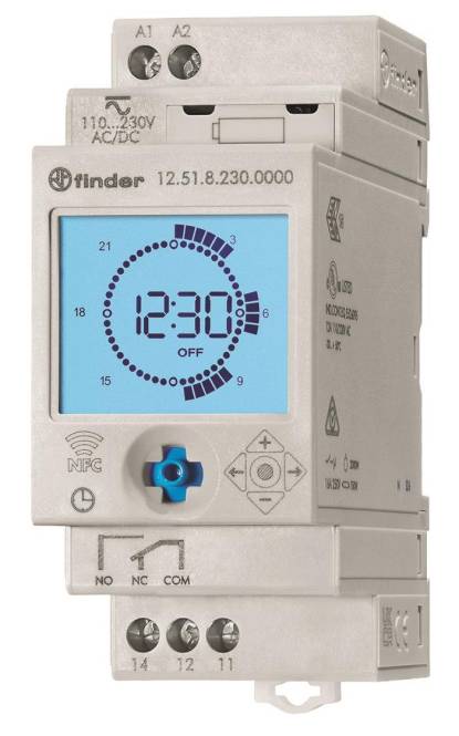 FIND Schaltuhr 12.51.8.230.0000 REG 230VAC elektr. Wochenpr. Joys. Install.Baumaterial