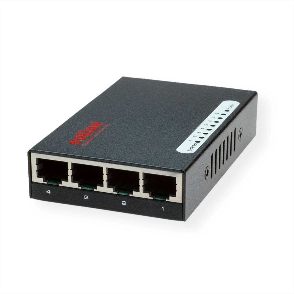 ROLINE Fast Ethernet Switch, Pocket, 8 Ports Netzwerk-Infrastruktur Switches