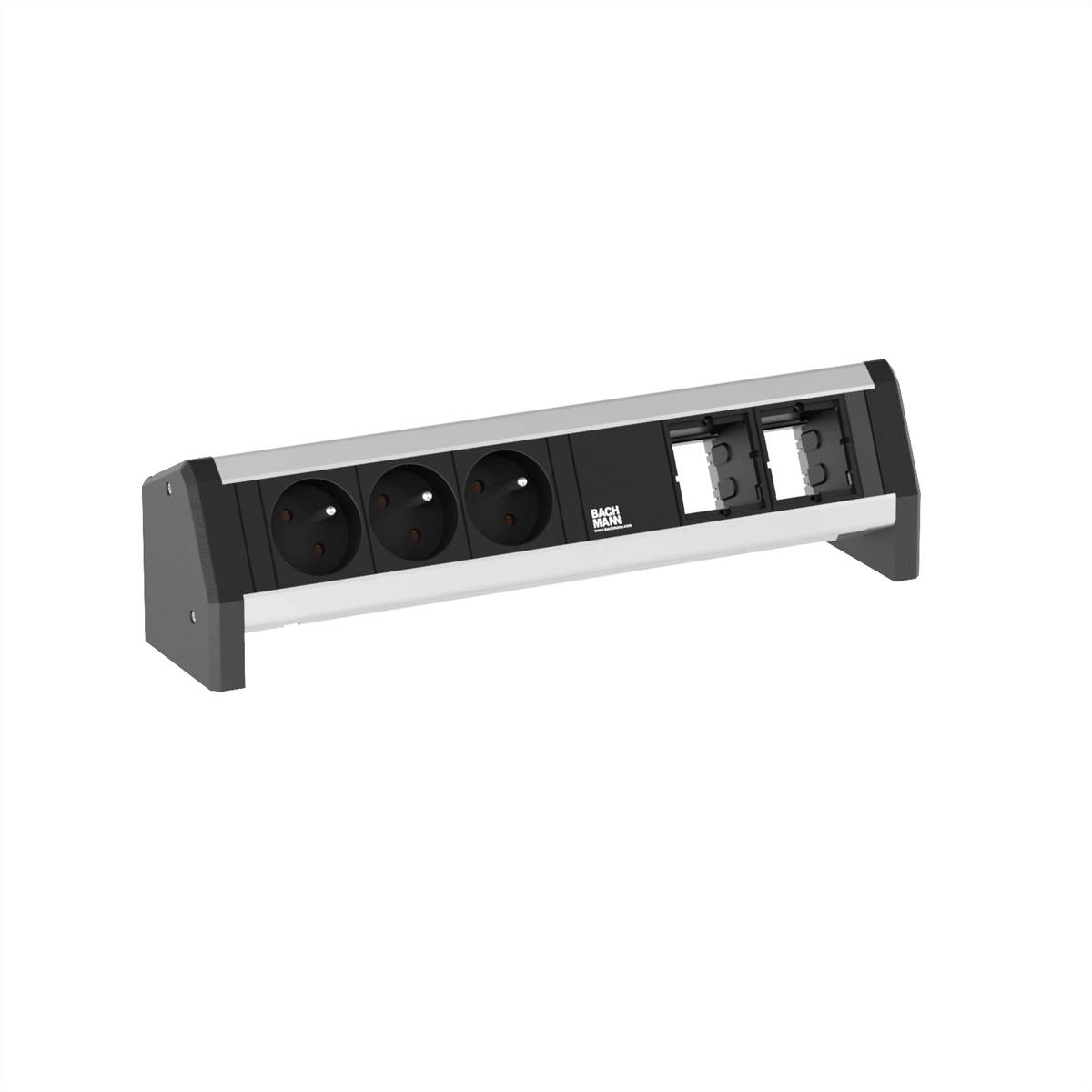 BACHMANN DESK 3xUTE 2xCM GST18 Steckdosenleisten Aufbau-Anschlussfelder 1