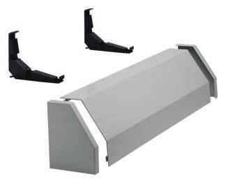 Hager Kabelrangierkanal 2feldig FZ352 RAL7035 zur Wandmontage Install.Baumaterial