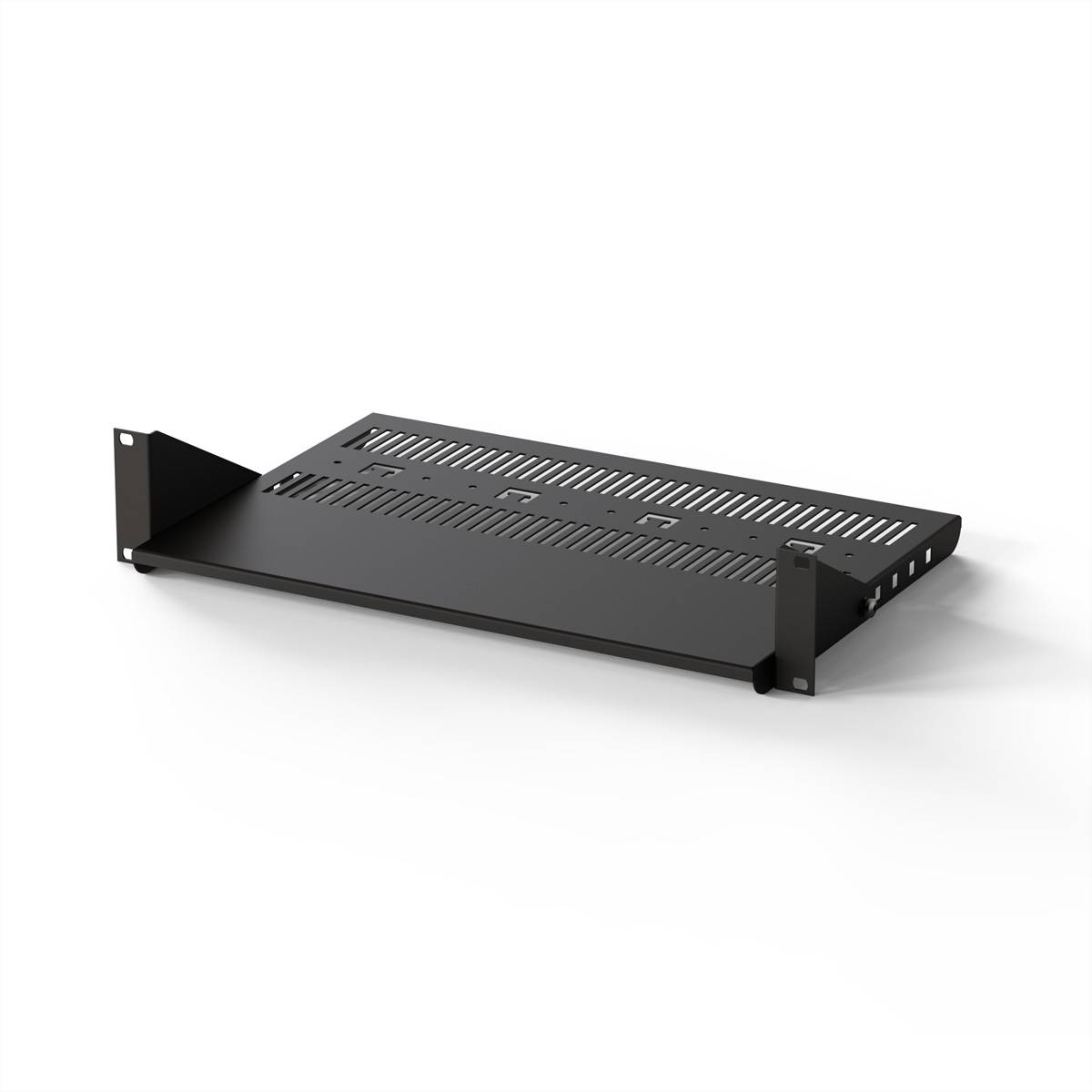 SCHROFF 19-Geräteträger, Stellfläche 430 x 250mm, RAL7021 Netzwerk-Infrastruktur Wandschränke