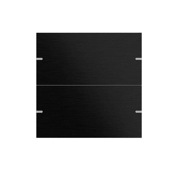 GIRA 5022126 Wippenset 2fach Tastsensor4 TS4 Aluminium Schwarz (eloxiert) Install.Baumaterial KNX