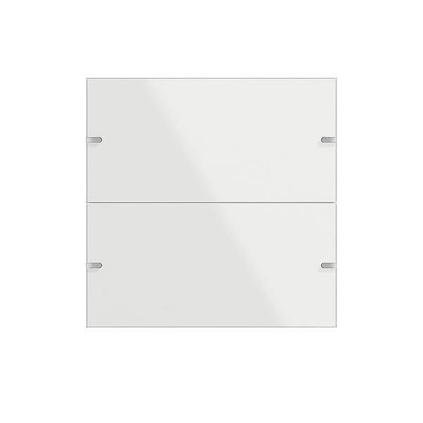 GIRA 502212 Wippenset 2fach Tastsensor4 TS4 Glas Weiß Install.Baumaterial Schaltermat/Geb.Steu KNX