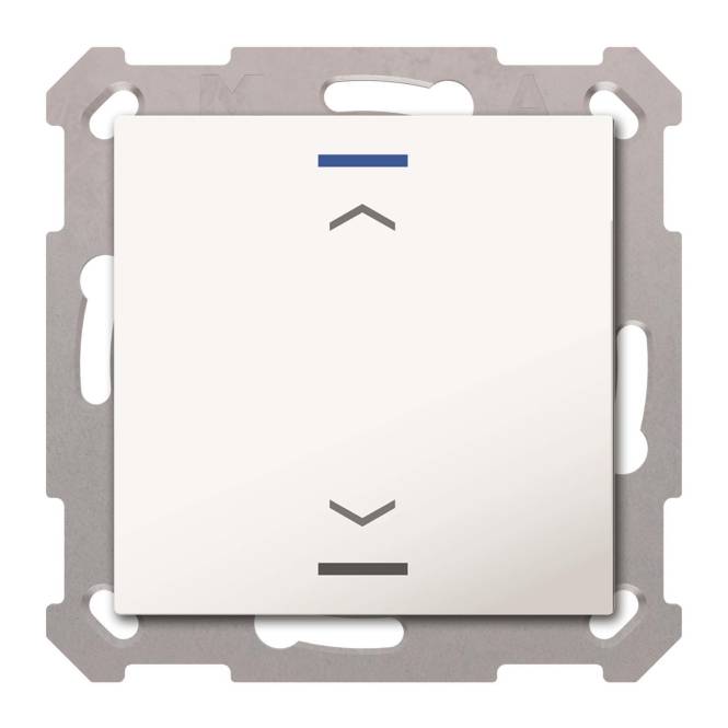 MDT BE-TAL5501.A1 Taster Light 55 1fach RGB-W Reinweiß glänzend Jalousie Install.Baumaterial KNX