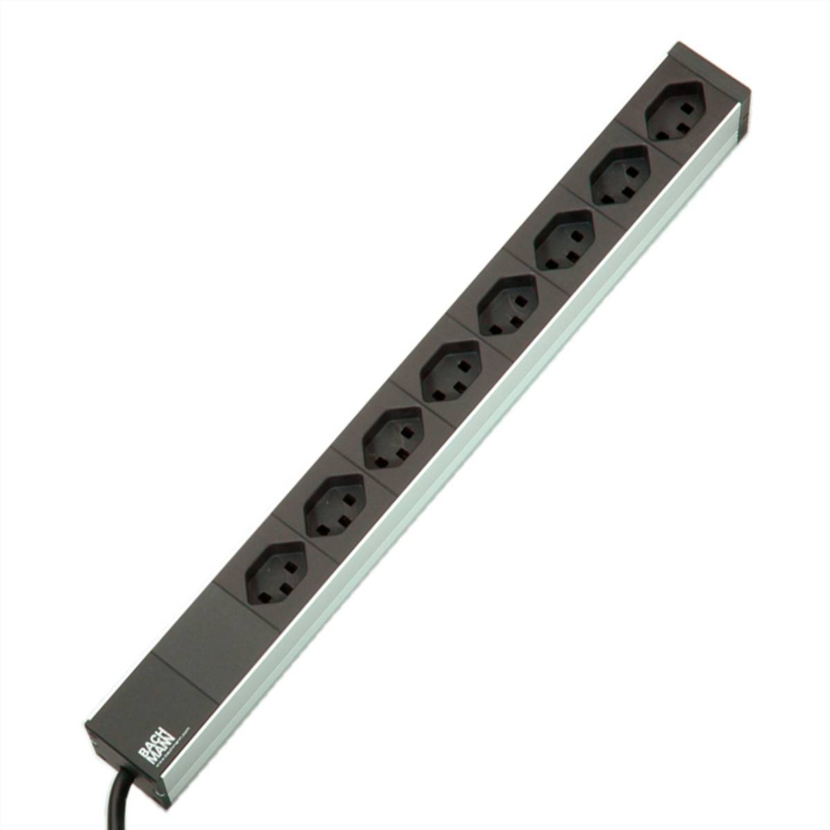 BACHMANN 19 Steckdosenleiste, 8xT23 Buchsen, Schweiz (CH) Steckdosenleisten 19 Steckdosenleiste