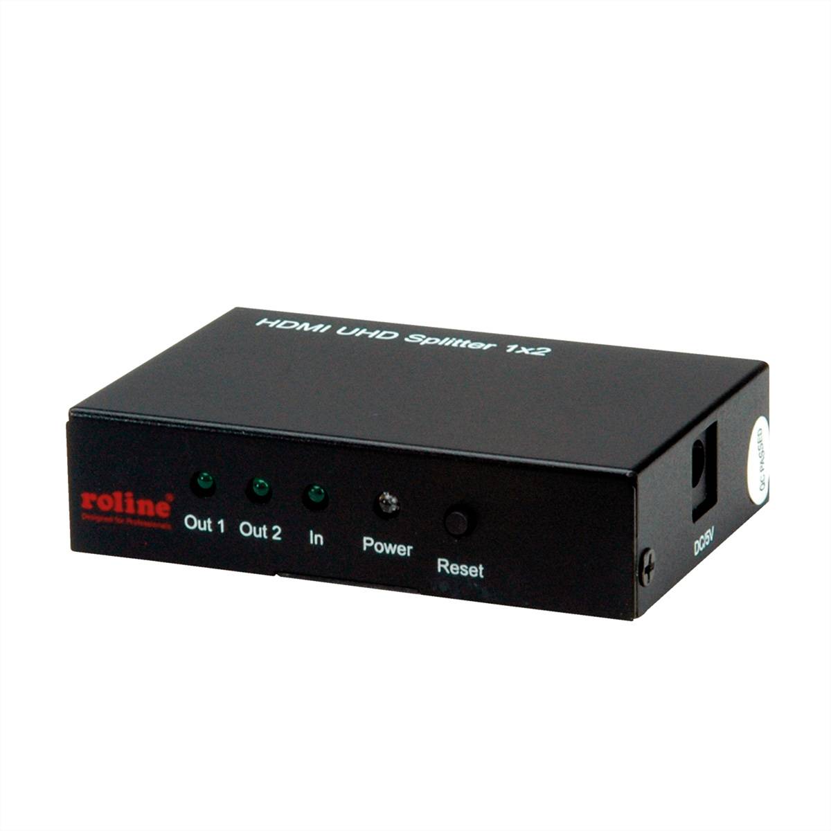 ROLINE 4K HDMI Video-Splitter, 2fach Splitter und Selektoren HDMI-Video-Splitter