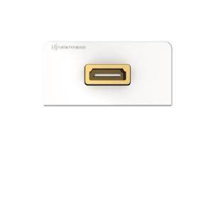 KIND Konnect design click ws 7456000582 HDMI 90°Abgang Blende 1/2 Kabelpeitsche Install.Baumaterial