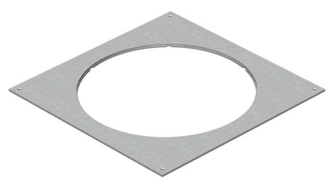 OBO DUG 350-3 R9 Montagedeckel 350-2/3 f ** R9 383x383x4 St FS 7400549 Install.Baumaterial