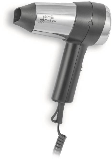 Starmix TFC 16 Handhaartrockner schwarz/chrom Nr. 020723 Hausgeräte Kleingeräte Haarpflege