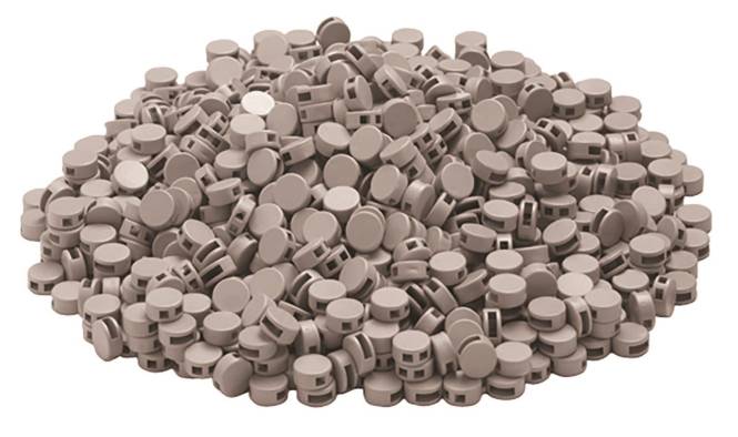 Cimco Kunststoffplomben 8mm Ø 140738 orange (Inhalt 1000 Stück) Install.Baumaterial Werkzeug