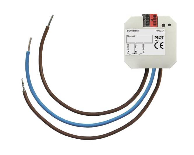 MDT BE-02230.02 Tasterinterface/Taster- schnittstelle 2fach UP 230VAC Install.Baumaterial KNX