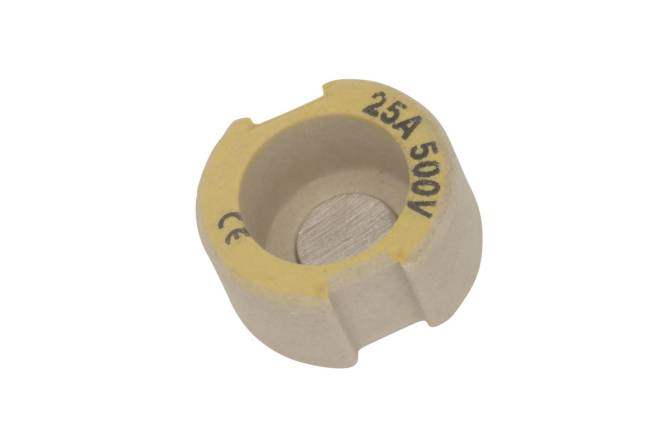 Mersen 01657.025000 DII 25A gelb D-Schraub-Passeinsatz (Inhalt 1 Stück) Install.Baumaterial