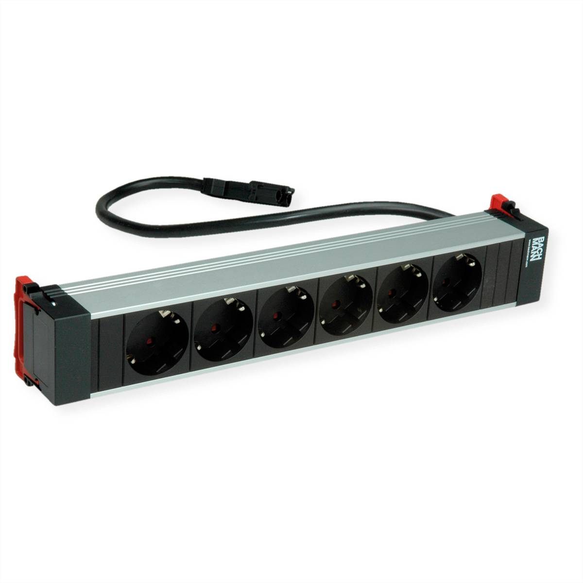 BACHMANN POWER FRAME 6xCEE7/3 Steckdosenleisten Einbau-Anschlussfelder