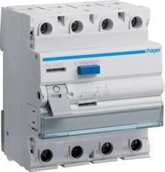Hager Fi-Schalter 4polig 6kA 40A CFA440D 300mA Typ A Install.Baumaterial ZÃ¤hlerschr./Verteilg