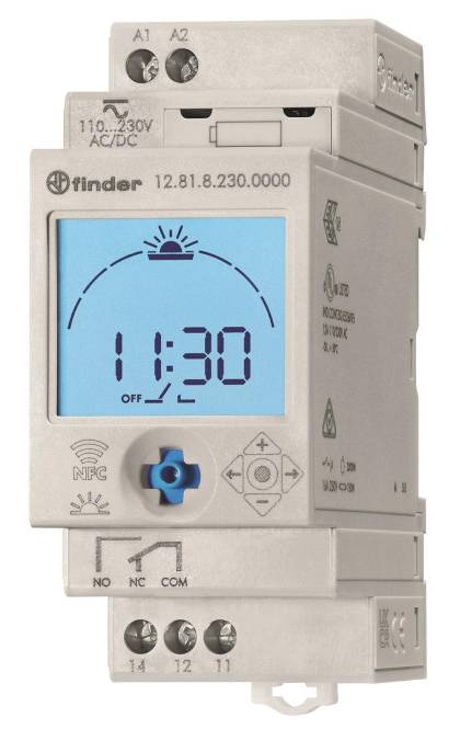 FIND Astro-Schaltuhr 12.81.8.230.0000 REG 230VAC 1WE 16A Joystick Install.Baumaterial