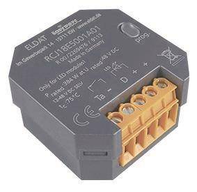 ELDAT UP-Dimmer f.LED RCJ18E5001A01-23K Stripes Easywave 868MHz 1-Kanal 12-48V Install.Baumaterial