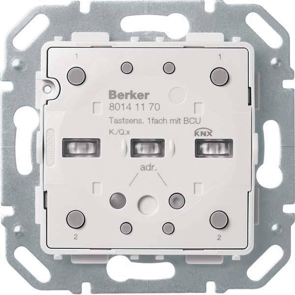 Berker Tastsensor-Modul 1fach 80141170 mit integ. Busankoppler KNX K.1 Install.Baumaterial KNX
