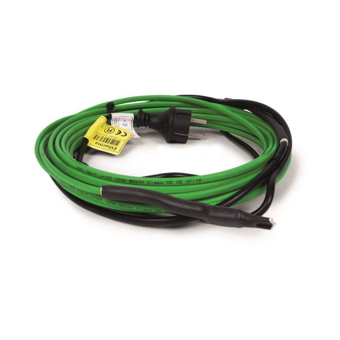 ETHERMA steckerf.Heizschleife 8m ICE-08 80W 230V f.Metallrohre 40574 Haustechnik Elektrisch heizen