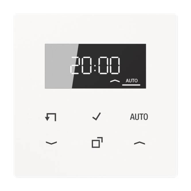 Jung Timer Standard m.Display LS1750DWW alpinweiß Install.Baumaterial Ventil.Jalou.Mot.Ex