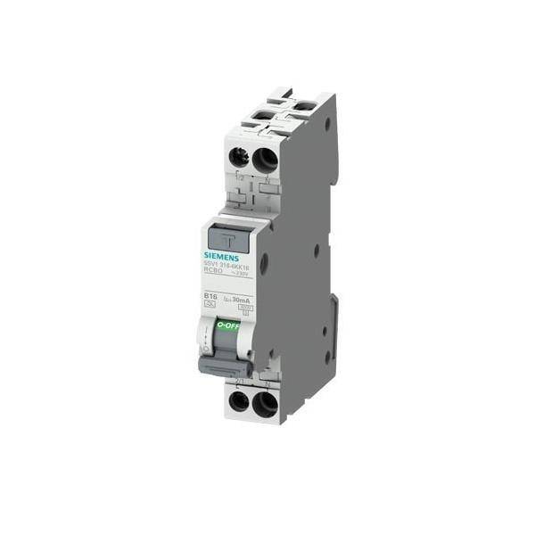 Siemens FI/LS kompakt 1TE 5SV1316-3KK16 1P+N 6kA Typ F 30mA B16 Install.Baumaterial