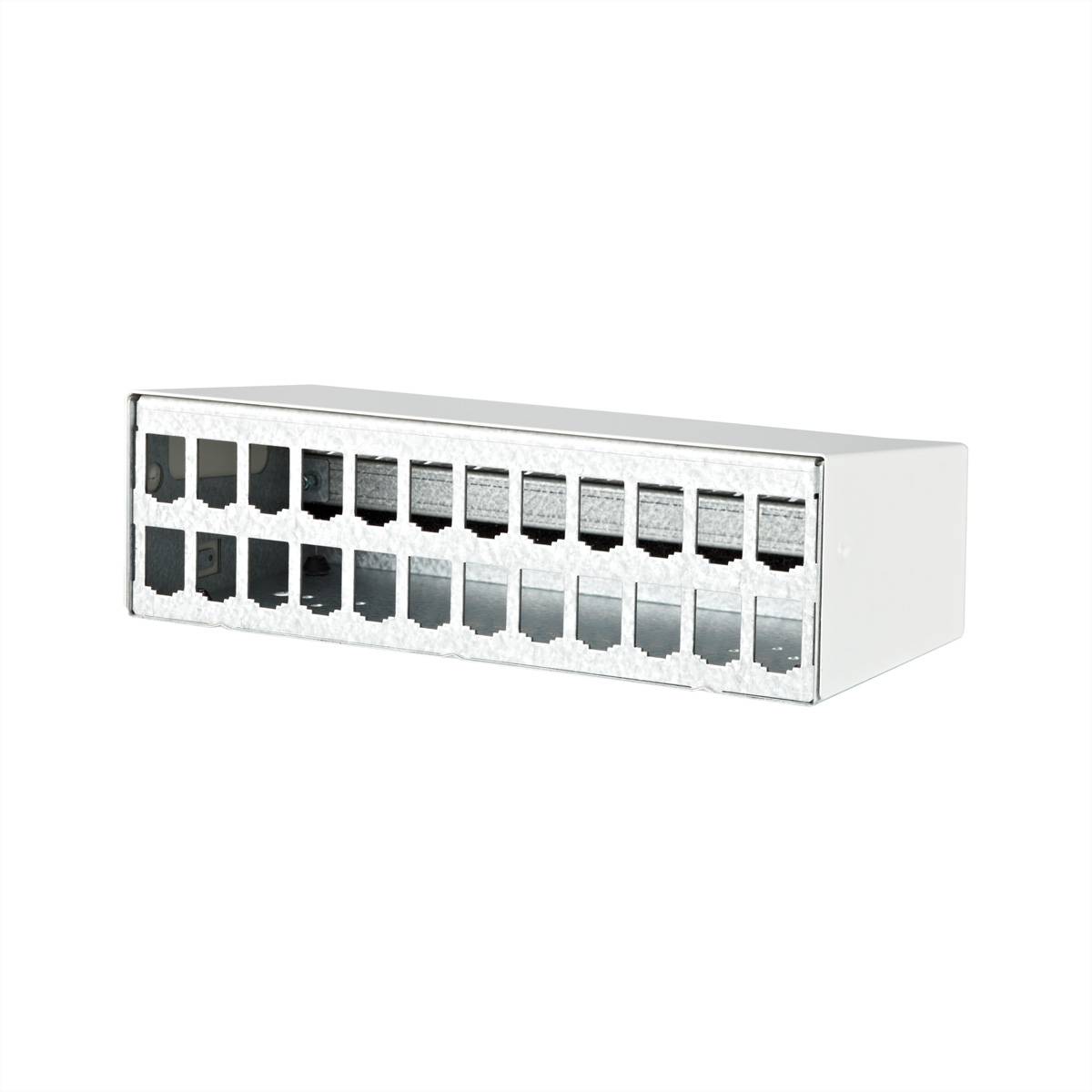 METZ CONNECT Modul AP-Gehäuse 2x12 Port reinweiß RAL9010 Netzwerkkomponenten Industrial Networking