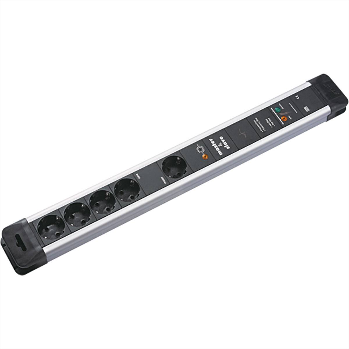 BACHMANN CONNECTUS 4+1xCEE7/3 M&amp,S GVS Strom 2,0m CEE7/7 Steckdosenleisten Steckdosenleiste