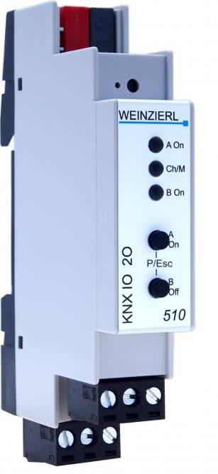 Weinzierl KNX IO 510.1 Schaltaktor 5444 m.2Ausgängen Logik-u.Timerfunktionen Install.Baumaterial