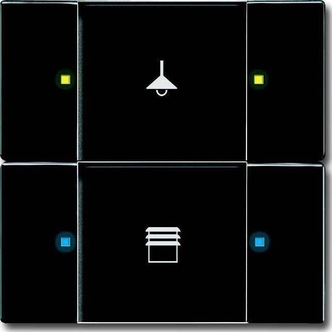 BJ Bedienelement 2/4fach 6126/02-81 Install.Baumaterial Schaltermat/Geb.Steu KNX