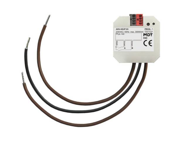 MDT AKU-02UP.03 Universalaktor 2fach UP Install.Baumaterial Schaltermat/Geb.Steu KNX