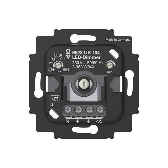 BJ LED-Dimmer.2+3 Draht 6523 UR-104 m.N-Klemme Install.Baumaterial ZÃ¤hlerschr./Verteilg