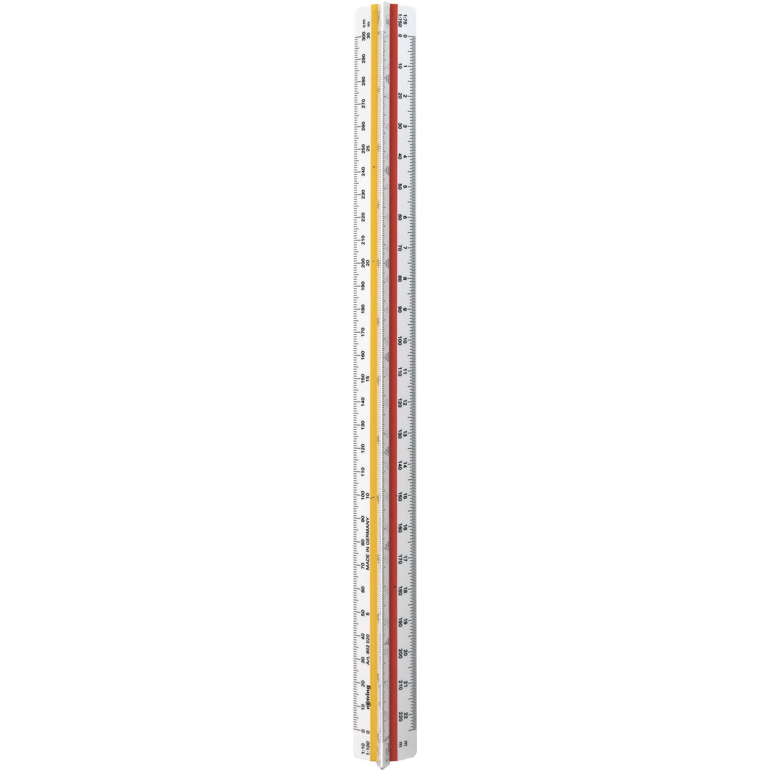 ROTRING Reduktionsmaßstab Dreikant 30cm / Architekt S0220481 Multimedia-Technik