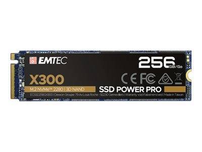 Emtec SSD M.2 NVMe PCIe 3.0 X300 256GB Intern retail Multimedia-Technik Solid State Drives