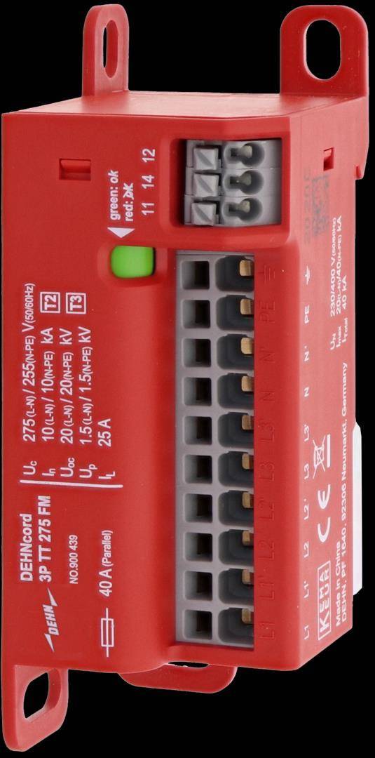 Dehn 900439 DCOR 3P TT 3P TT 275 FM 275 FM Ãœberspannungsableiter Typ 2+3 Install.Baumaterial