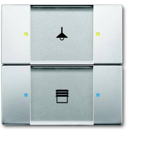 BJ Bedienelement 2/4fach 6126/02-866 Install.Baumaterial Schaltermat/Geb.Steu KNX