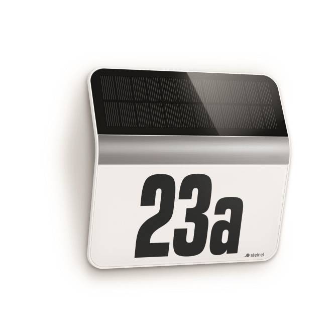 STEIN Solar LED-Hausnummernleuchte 0,03W XSolar LH-N Edelstahl IP44 m.Daemmerung Aussenleuchten