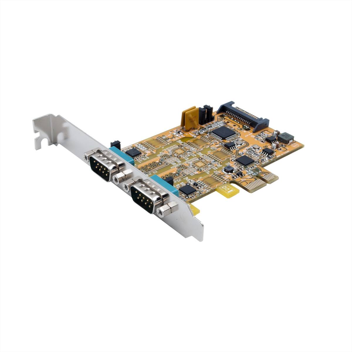 EXSYS EX-45032 2S RS-232/422/485 PCIe Karte Schnittstellenkarten PCI-Express-Adapterkarte