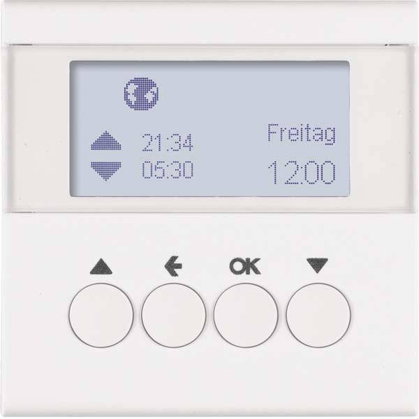 Berker Jalousie-Schaltuhr S.1/B 85741188 3/B.7 polarweiÃŸ,matt Install.Baumaterial
