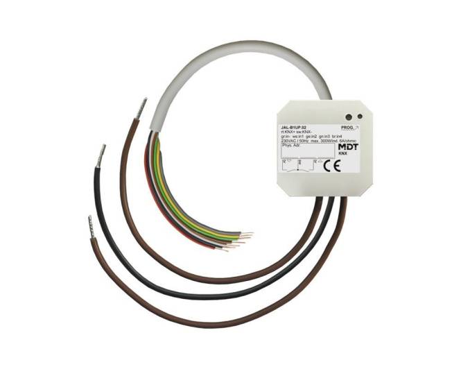 MDT JAL-B1UP.02 Jalousieaktor 1fach UP 6A 230VAC m.4potentialfreien Binäreing. Install.Baumaterial