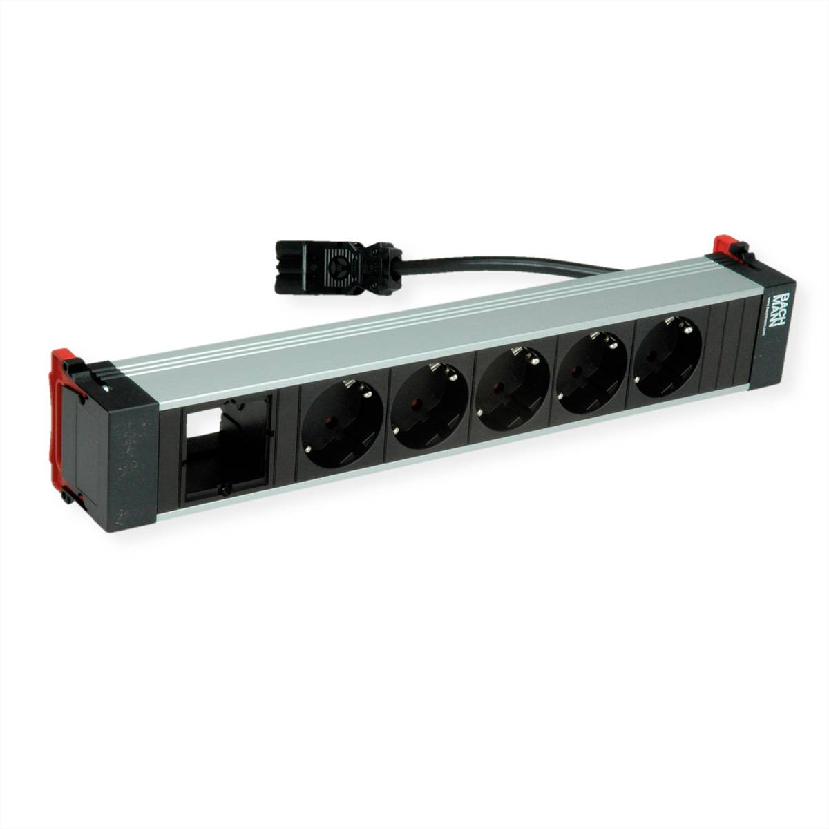 BACHMANN POWER FRAME 5xCEE7/3 1xCM 0,2m GST18i3 Steckdosenleisten Einbau-Anschlussfelder