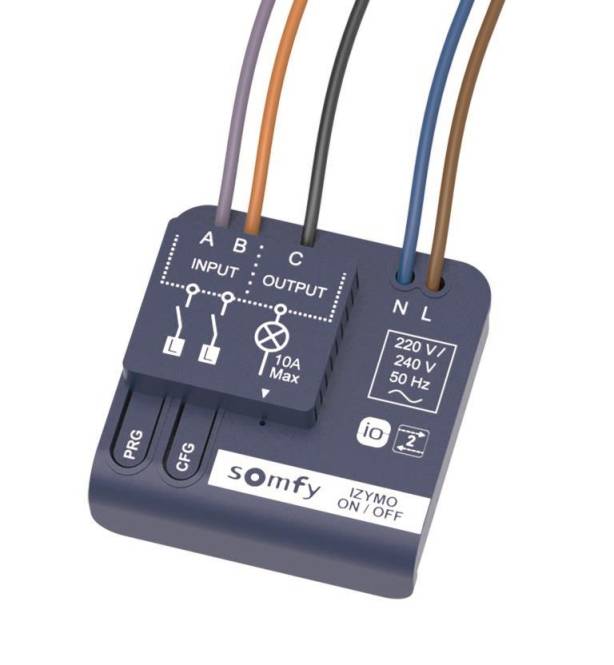 Somfy UP-Empfänger Licht An/Aus 1822649 io Install.Baumaterial Ventil.Jalou.Mot.Ex-