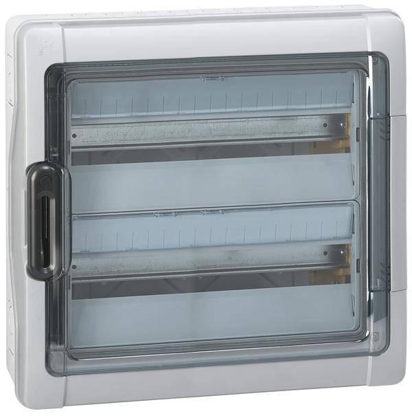 Legrand 601986 AP Feuchtraumverteiler PlexoÂ³ IP65 IK09 2-reihig 36Module Install.Baumaterial