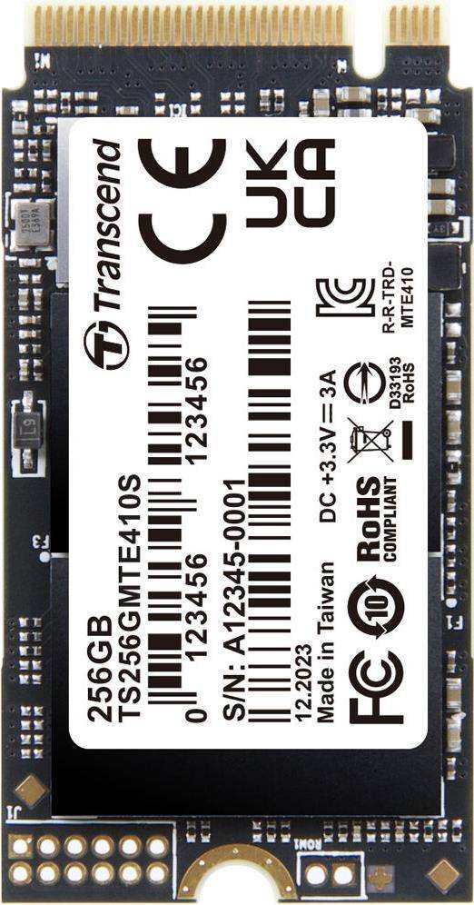SSD 256GB Transcend M.2 MTE410S (M.2 2242) PCIe Gen4 x4 NVMe Multimedia-Technik Solid State Drives