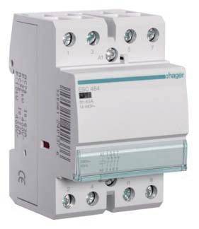 Hager InstallationsschÃ¼tz 63A ESC464 4Ã–ffner 230V Install.Baumaterial ZÃ¤hlerschr./Verteilg