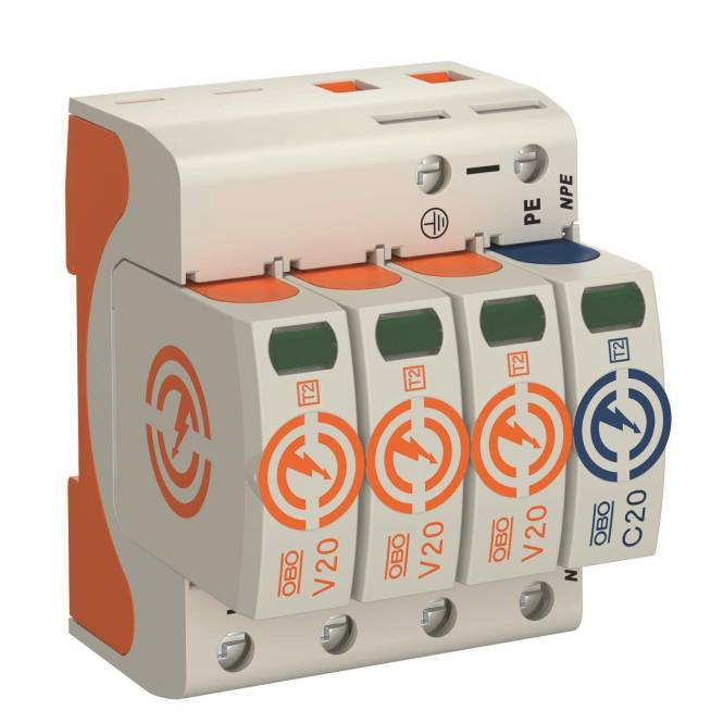OBO V20-3+NPE-280 SurgeController V20 dreipolig m.NPE 280V 5095253 Install.Baumaterial