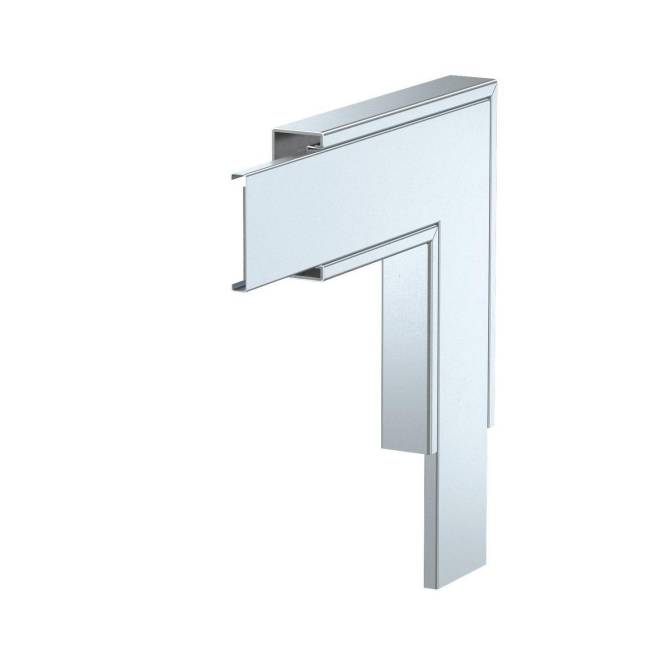 OBO PLM FA 0410 FS Flachwinkel m.Brandschutzgewebe 350x350x40 7218062 Install.Baumaterial