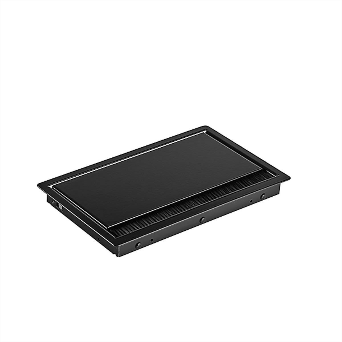 BACHMANN CONI COVER Einbaurahmen, 3fach schwarz Steckdosenleisten Einbau-Anschlussfelder