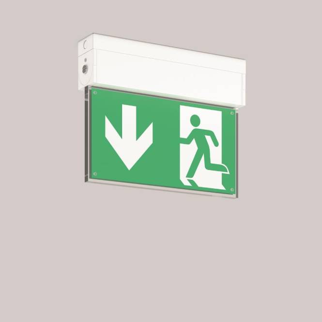 RZB Notleuchte GSUN-S 2W ws 652217.002 1/3/8h 24m 4K Wand/Decke m.Scheibe, NFC Techn.Licht/Wohnraum