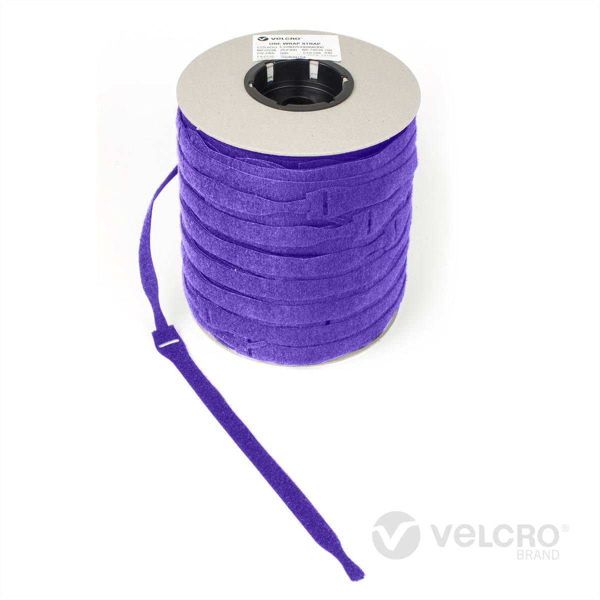 VELCROÂ® One WrapÂ® Strap 13mm x 200mm, 750 StÃ¼ck, violett Installation / Reinigung Kennzeichnung