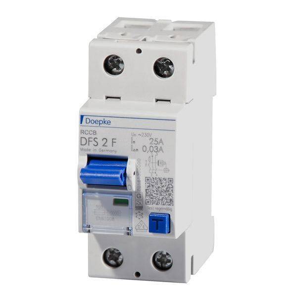 DOEP Fi-Schutzschalter DFS2-025-2/0,03-F Mischfrequenzsens. Typ F 09124020 Install.Baumaterial